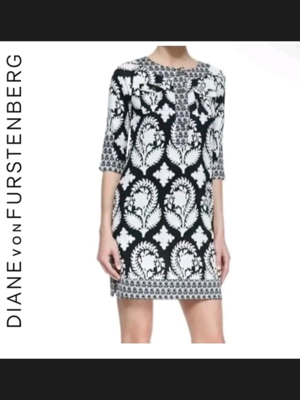 Size 4 dress, black & white, dressy